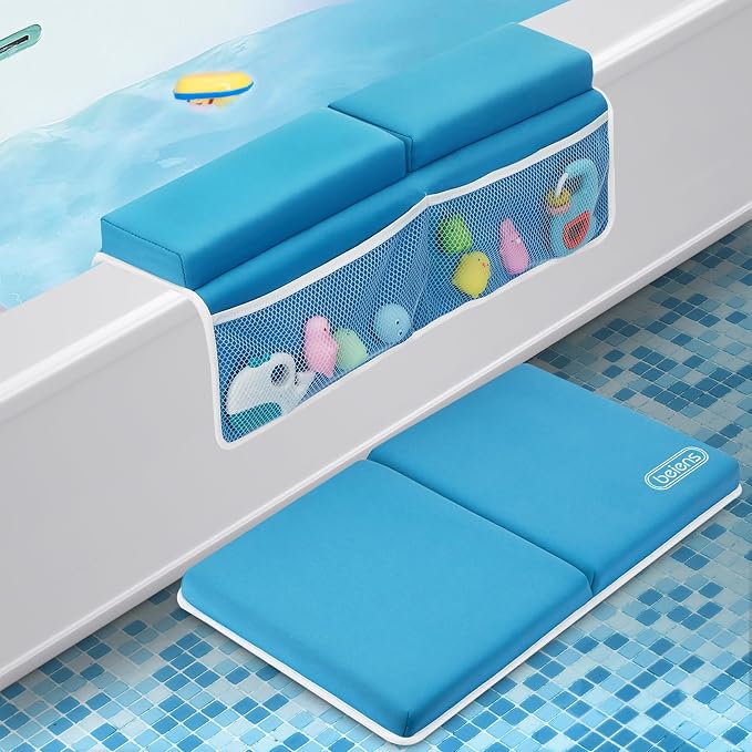 beiens Bath Kneeler and Elbow Rest Pad Set, 1.5'' Thick Quickly Dry Kneeling by beiens