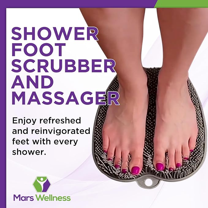 MARS WELLNESS Shower Foot Scrubber and Massager - Image 2