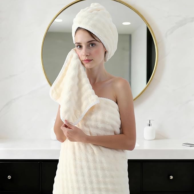 REDKISS 8-Piece Soft Bath Towel Sets, Extra Large 2 Bath Sheet, 2 Hand Towel - Image 7