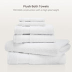 BIOWEAVES 100% Organic Cotton 700 GSM Plush 6-Piece Towel Set GOTS Certified - Image 2