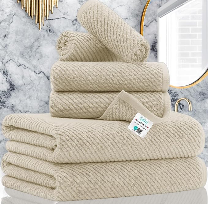 VOOVA & MOVAS Bath Towel Sets by VOOVAMOVAS