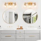 OCIOC 3-Light Bathroom Vanity Light, Modern Gold Wall Light Fixture - Image 7