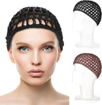 WLLHYF Wig Cap Thick Long Hair Caps Adjustable Net Mesh Braided Weaving Making - Image 2