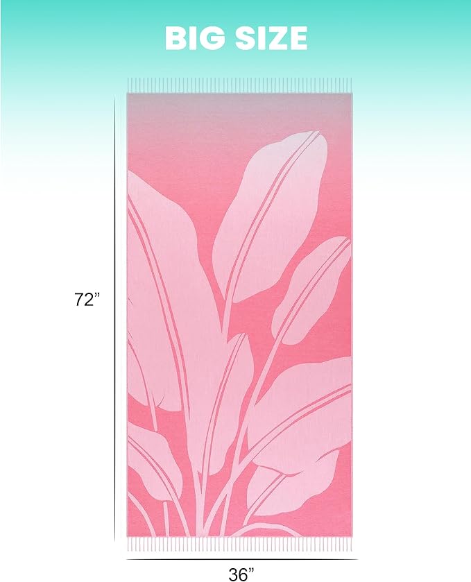 Antfuny 2 Pack Turkish Beach Towel Quick Dry Absorbent Lightweight Thin - Image 5