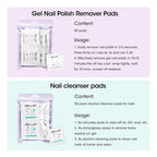 Gellen 100 Pack Nail Cleanser Pads and Polish Remover Pads, Acetone Nail Polish - Image 2