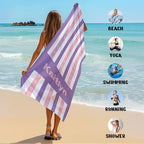 JML Custom Beach Towel with Name, Personalized Microfiber Beach Towel with Name - Image 6