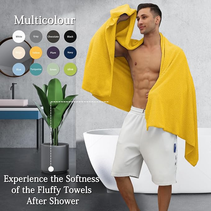 Extra Large Bath Towels Set 35x70 Inches - Image 5
