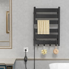 Towel Warmer Rack 6 Bars Towel Warmer Wall Mounted - Image 2