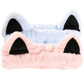 2 Pcs Cat Ears Headband, Cute Spa Headbands by Waliah