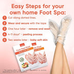 CÉLOR Foot Peeling Mask for Dry Cracked Feet | Foot Mask to Exfoliate Rough - Image 3