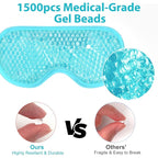 BeeVines Gel Eye Mask, 2 Pack Cooling Ice Masks - Image 6