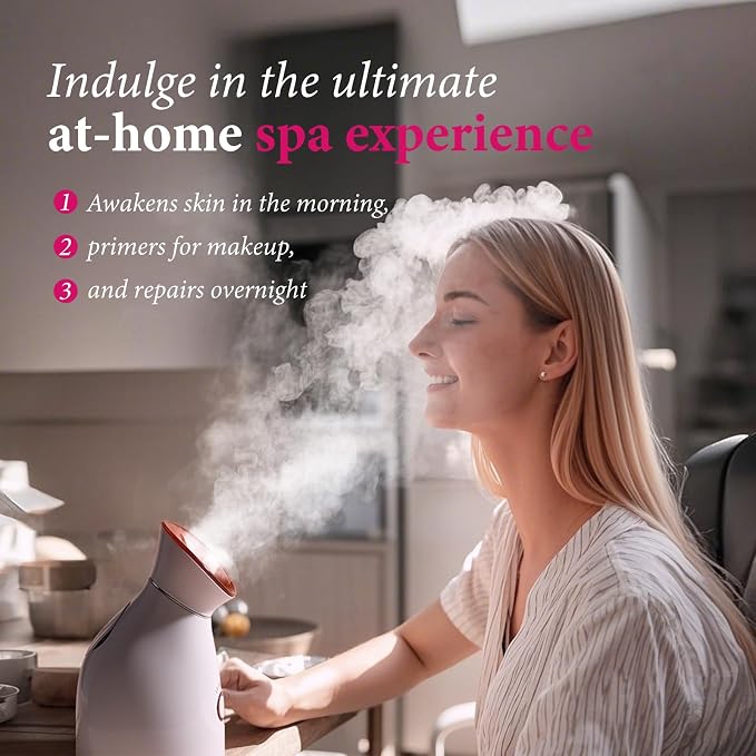 Colorfarm Facial Steamer Nano Ionic: Face Steamer Deep Cleaning Unclogs Pores - Image 8