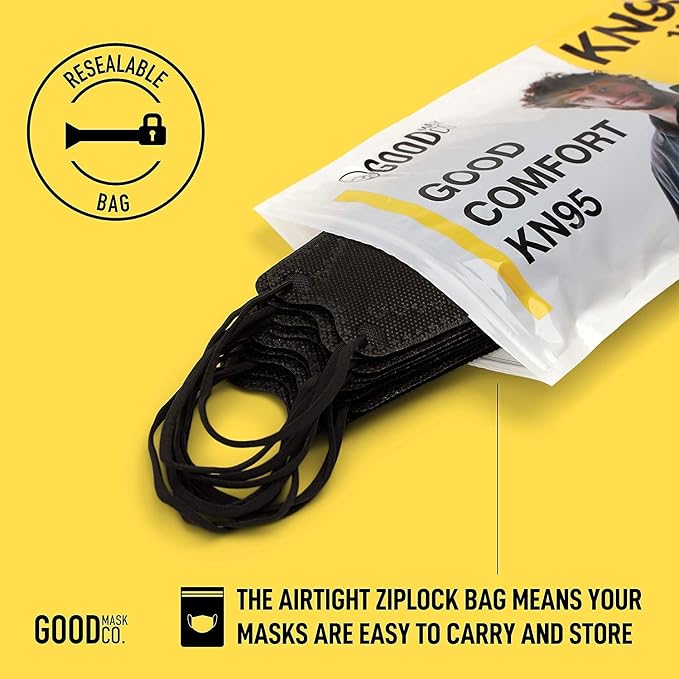 Good Mask Co. Good Comfort KN95 Face Mask, Disposable, Comfortable - Image 7