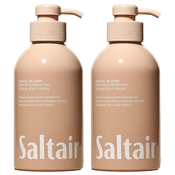 Saltair Body Wash 2-Pack – Santal Bloom – Moisturizing Body Wash by Saltair