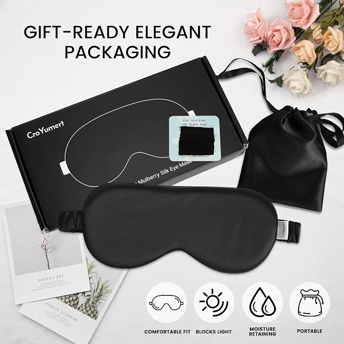 100% Pure Mulberry Silk Eye Mask - Image 7