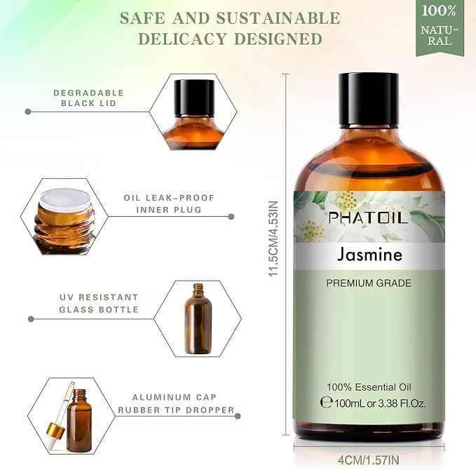 PHATOIL 3.38FL.OZ Jasmine Essential Oil - Image 3