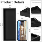 ZHWS Bathroom Tray Countertop for Toiletries, Bamboo Kitchen Tray for Soap - Image 5