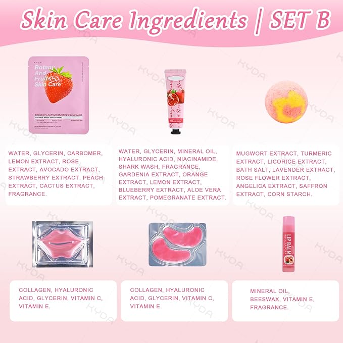 KYDA 132PCS SPA Party Supplies for Women, Include Face Masks, Hand Cream - Image 7