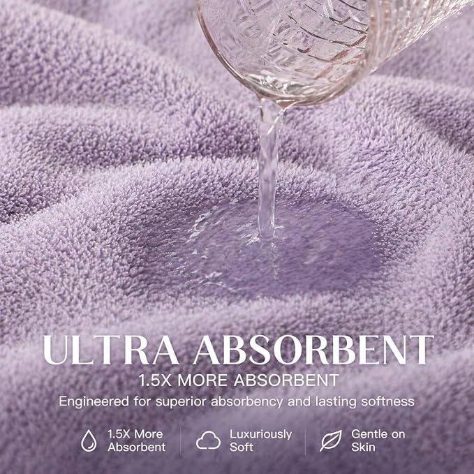 SEISSO 4 Pack Extra Large Bath Towels 63"x35", Bath Sheets - Image 8