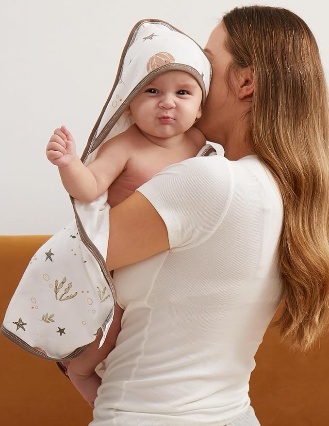 Momcozy Baby Towel with Hooded-2 Pack Soft Bath Towel Set-Shower Gifts or Bath - Image 7