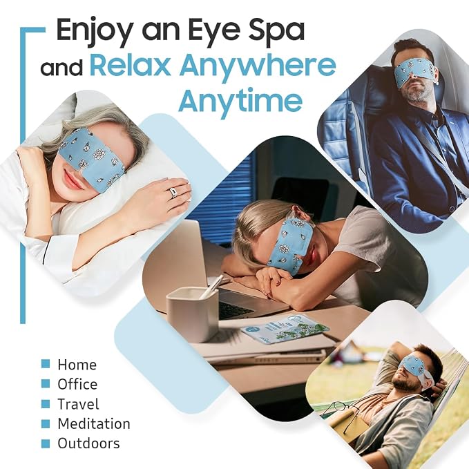 BeHoomi 30Packs Steam Eye Mask, Heated Eye Mask Warm Compress - Image 6
