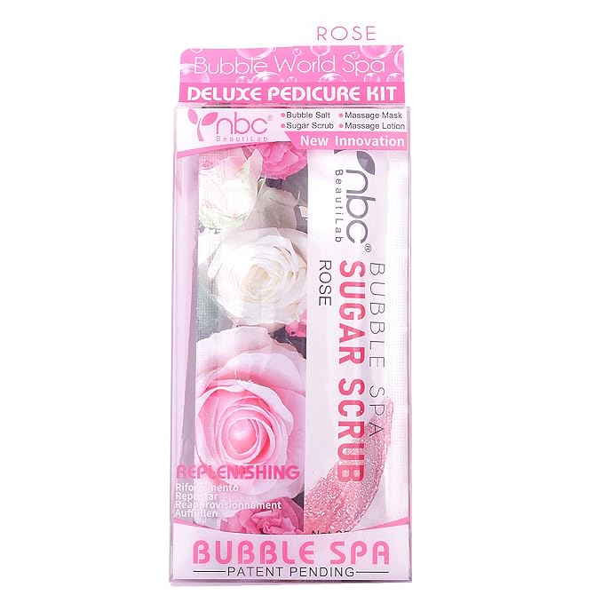 Pedicure Kit Foot Soak Set: Bubble Salt, Sugar Scrub, Massage Mask, Massage - Image 6