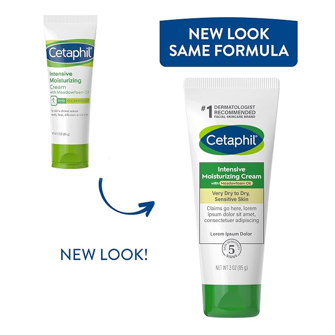 Cetaphil Body Moisturizer with Meadowfoam Oil, Hydrating Cream - Image 2