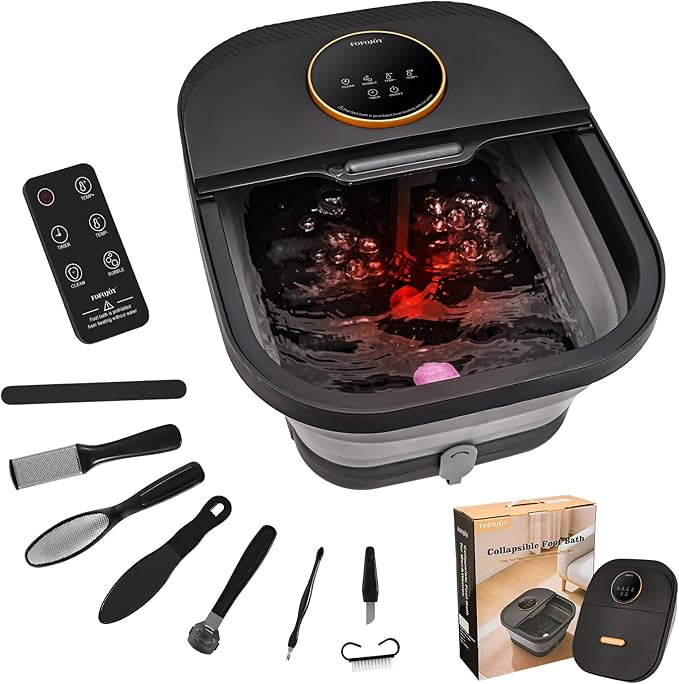 Foot Spa Bath Massager with Heat, Temperature Control, Remote Control, by FOFOJ%C3%94Y