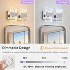 Modern LED Bathroom Light Fixtures Dimmable 2-Light Chrome Vanity Light - Image 4