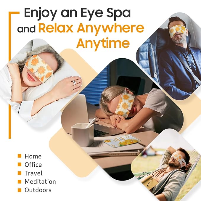 BeHoomi 20Packs Steam Eye Mask, Heated Eye Mask Warm Compress - Image 6