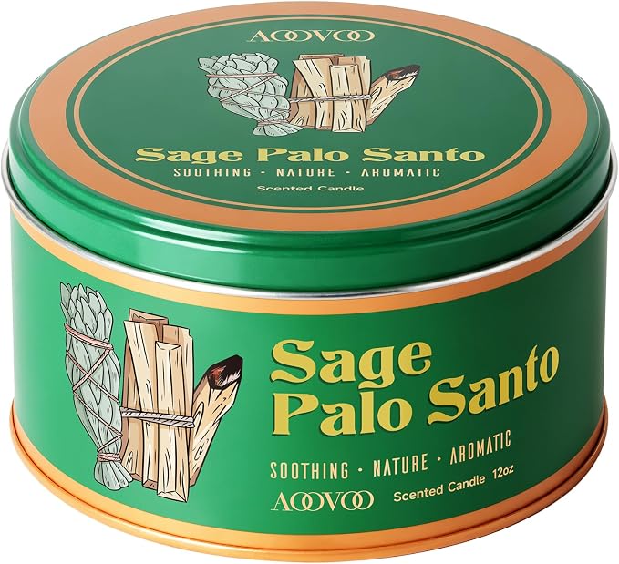 AOOVOO Sage & Palo Santo Candle - Image 8