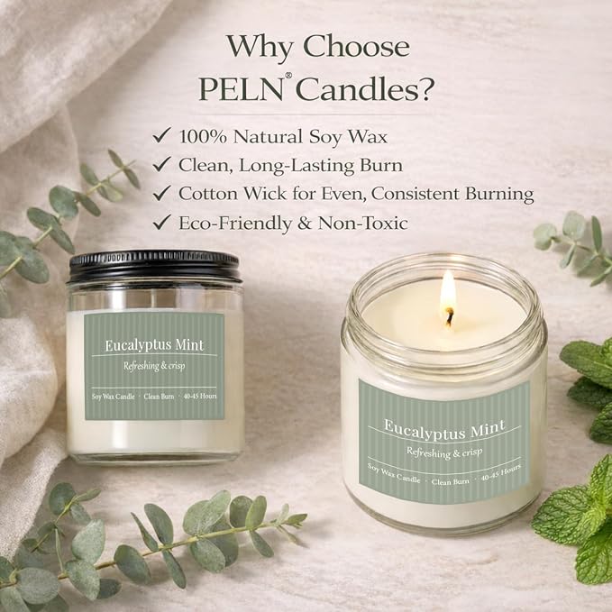 PELN Scented Candles for Women, Spring Summer 6 Pack Soy Wax Aromatherapy - Image 6