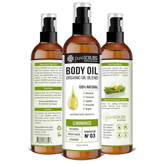 pureSCRUBS Ultra Moisturizing Lemongrass Body Oil Spray - Image 2