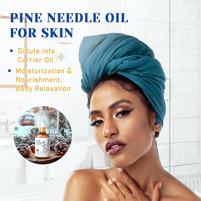 HIQILI Pine Needle Essential Oil, Strong Fresh Woody Fragrance - Image 3