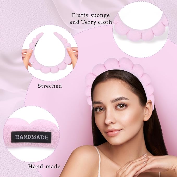 10 Pcs Spa Headband Bulk for Women Makeup Headband for Washing Face - Image 3