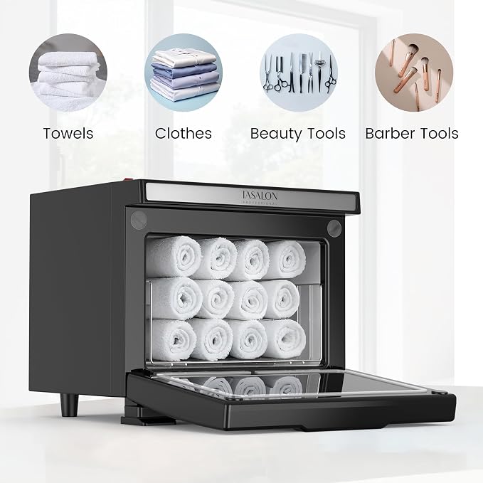 TASALON 8L Towel Warmer Hot Cabinet Box, Aluminum Inner Chamber, Removable Tray - Image 3