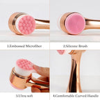 Face Brush 2 in 1, Facial Cleansing Exfoliating Brush - Image 3