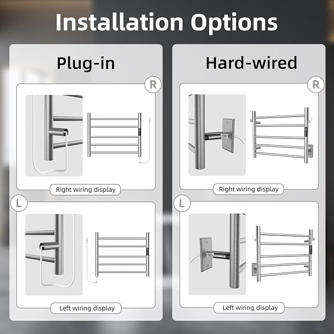 P&Dlusir Towel Warmer, Heated Towel Rack - Image 5