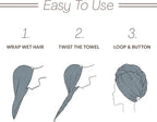 Microfiber Hair Towel Wrap Turban - Image 5