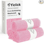 Yiclick Exfoliating Washcloth Towel- Exfoliating Body Scrubber Exfoliator by YiclickCreateBeautyforLife