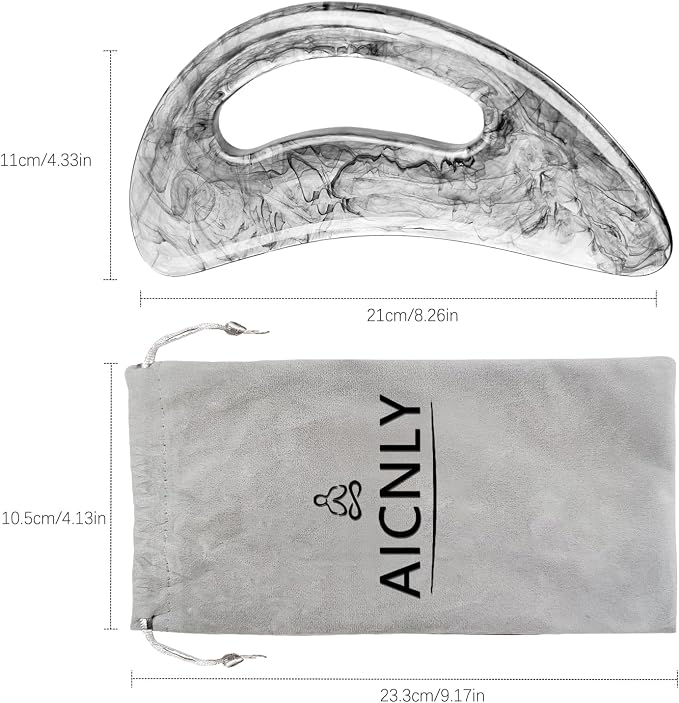 AICNLY Large Gua Sha Massage Tool, Lymphatic Drainage Massager, Muscle Scraping - Image 6