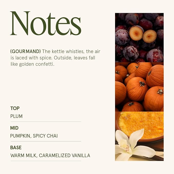 LA JOLIE MUSE Pumpkin Chai Candle – Pumpkin, Spicy Chai & Vanilla Scent | 6 oz - Image 4