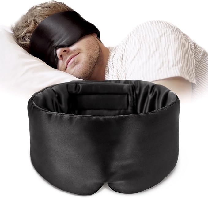 Silk Sleep Mask Soft Pressureless: 100% Mulberry Silk by OLESILK
