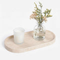 Beige Travertine Vanity Tray | Natural Stone Bathroom Organizer | Perfume & by Unknown