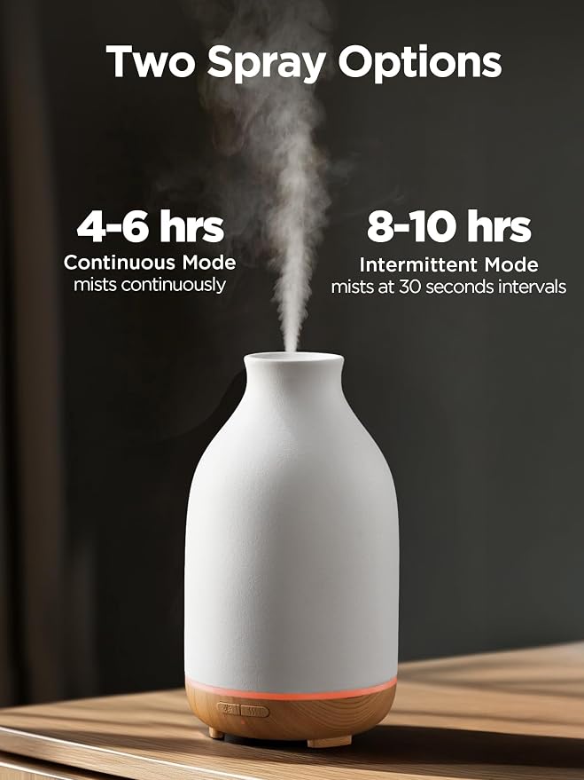 InnoGear Essential Oil Diffuser, 150ml Ceramic Stone Diffuser Handcrafted - Image 4