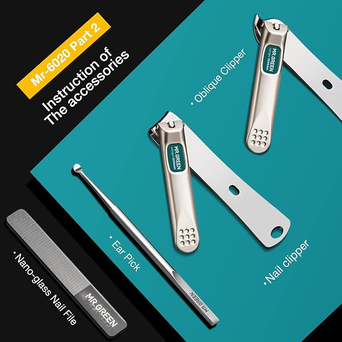 MR.GREEN 7in1 Manicure Sets Personal Care Tools Stainless Steel Professional - Image 5