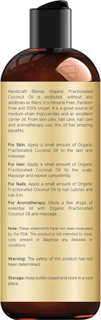 Handcraft Blends Organic Fractionated Coconut Oil | 100% Pure and Natural | - Image 2