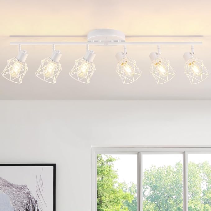 Baocuz 6-Lights White Semi Flush Mount Ceiling Light by Baocuz