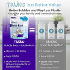 TruKid Bubble Podz Bubble Bath for Kids, & Babies, Tear Free Gentle & - Image 3