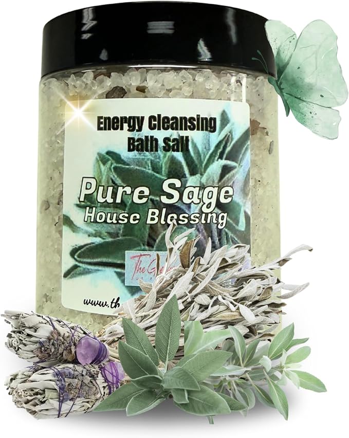 Pure Sage Bath Salts – Dead Sea Salt Bath Soak by TheGoddessofFlame